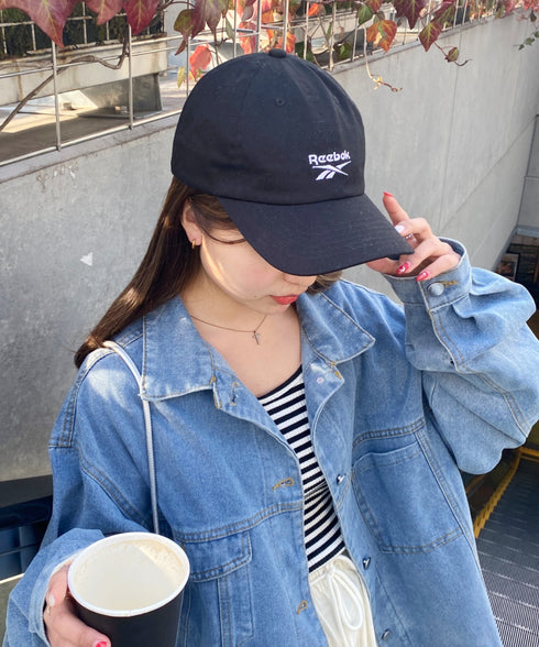 【Reebok/リーボック】別注 ワンポイント 刺繍 ローキャップ | MD5241001 | ブラック