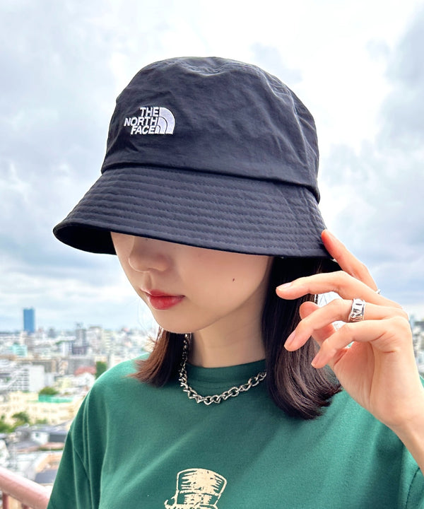 国内未発売 THE NORTH FACE(ザ・ノースフェイス)/ワンポイント ブランドロゴ刺繍 バケットハット/STANDARD BUCKET HAT | IM5242030 | ブラック