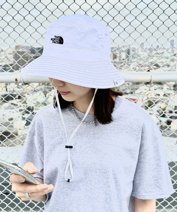 国内未発売 THE NORTH FACE(ザ・ノースフェイス)/吸湿速乾 冷感素材 ナイロンバケットハット サファリハット アドベンチャーハット/STANDARD LT BUCKET HAT | IM5242032 | ホワイト