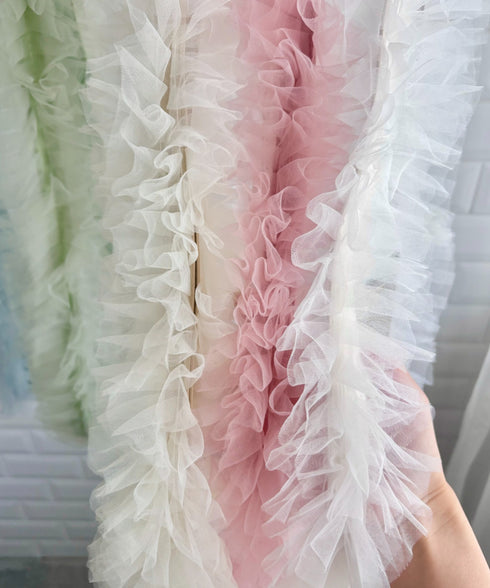 【７色展開】チュールフリルスマホショルダー | CL6241515 | ホワイト