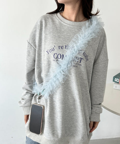 【７色展開】チュールフリルスマホショルダー | CL6241515 | ブルー