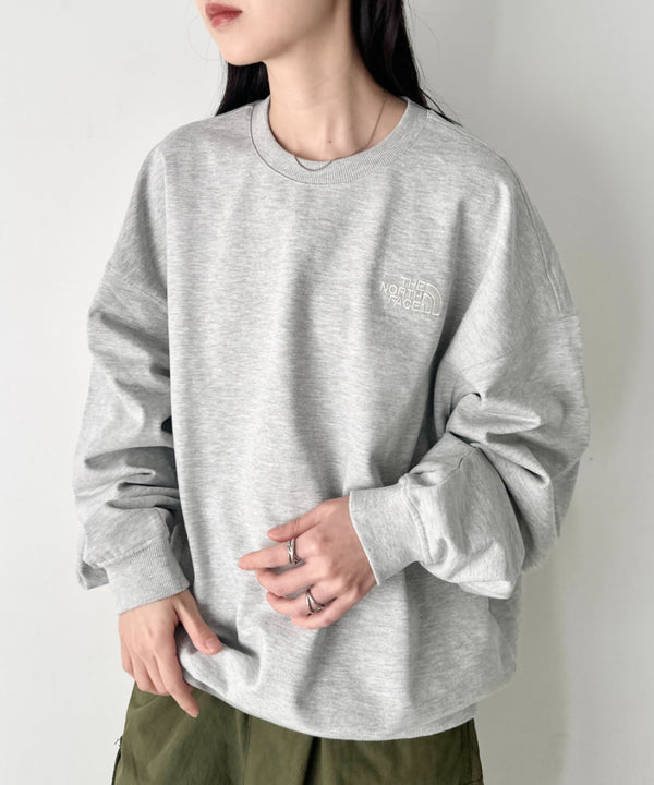 THE NORTH FACE(ザ・ノースフェイス)/ワンポイント刺繍スウェット クルーネック 長袖トレーナー/GO-TO SWEATSHIRTS | IM2243008 | グレー