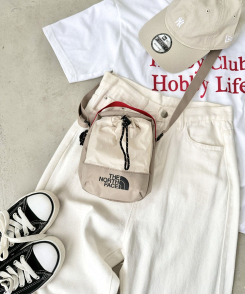 THE NORTH FACE(ザ・ノースフェイス)/巾着ポーチストリングショルダーバッグ スマホショルダー/BREEZE CROSS BAG | IM1243026 | サンドベージュ