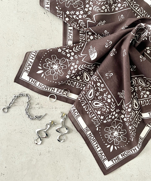 THE NORTH FACE(ザ・ノースフェイス)/コットン プリント バンダナ スカーフ/BANDANA_PAISLEY_80'S/PINE CONE | IM6243034 | ダークブラウン