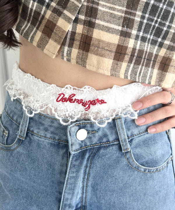 レースロゴレイヤードショートパンツ | NU2243073 | ホワイト