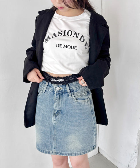 レースロゴレイヤードショートパンツ | NU2243073 | ブラック