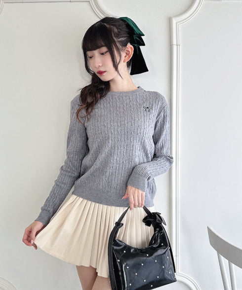 DOLLベロアリボンバレッタ | LO4244021 | グリーン
