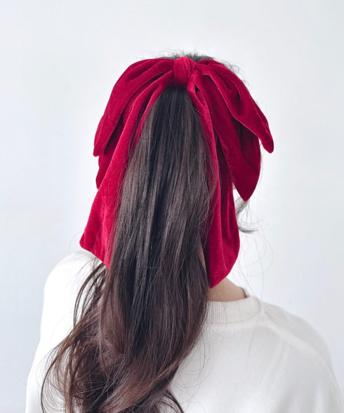 DOLLベロアリボンバレッタ | LO4244021 | レッド