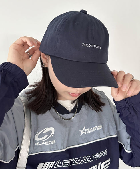 POLO CHAMPS(ポロチャンプス)/ワンポイント刺繍 アジャスター調整可能 ユニセックス ロゴ刺繍 CAP ローキャップ | IM5243041 | ネイビー