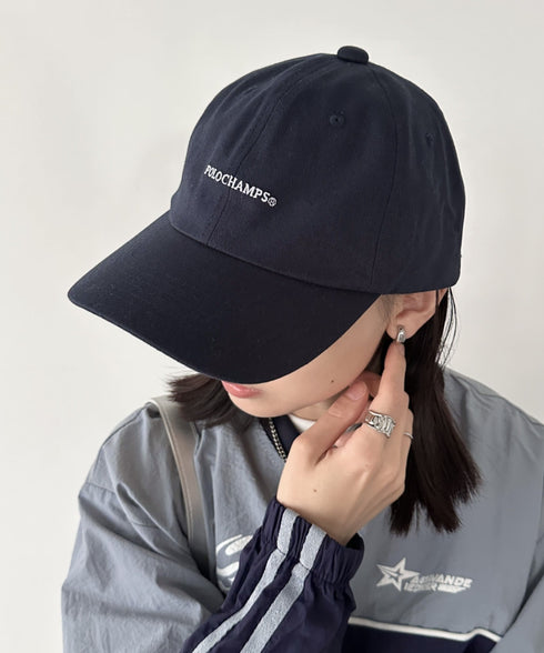 POLO CHAMPS(ポロチャンプス)/ワンポイント刺繍 アジャスター調整可能 ユニセックス ロゴ刺繍 CAP ローキャップ | IM5243041 | ネイビー