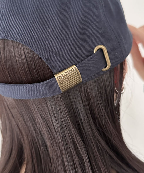 POLO CHAMPS(ポロチャンプス)/ワンポイント刺繍 アジャスター調整可能 ユニセックス ロゴ刺繍 CAP ローキャップ | IM5243041 | ネイビー