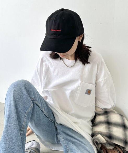 POLO CHAMPS(ポロチャンプス)/ワンポイント刺繍 アジャスター調整可能 ユニセックス ロゴ刺繍 CAP ローキャップ | IM5243041 | ブラック