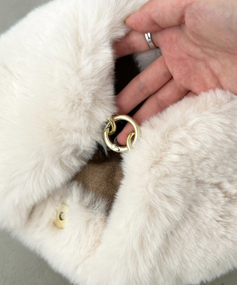 2WAYフェイクファーショルダーバッグ | CL1244013 | アイボリー