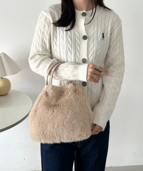 2WAYフェイクファーショルダーバッグ | CL1244013 | ベージュ
