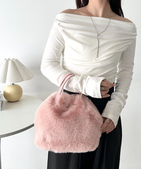 2WAYフェイクファーショルダーバッグ | CL1244013 | ピンク