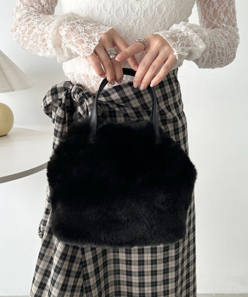 2WAYフェイクファーショルダーバッグ | CL1244013 | ブラック