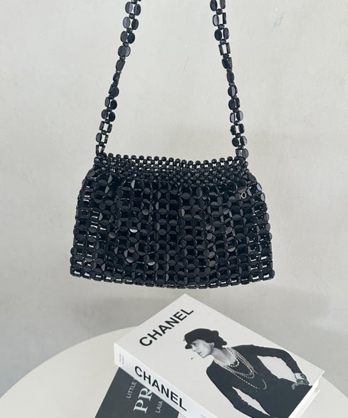 ヴィンテージメタルビーズショルダーバッグ パーティーバッグ 結婚式 お呼ばれ オケージョン | MD1243084 | ブラック