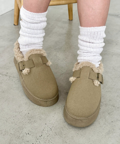 ボアムートン厚底シューズ | NU3244050 | ベージュ