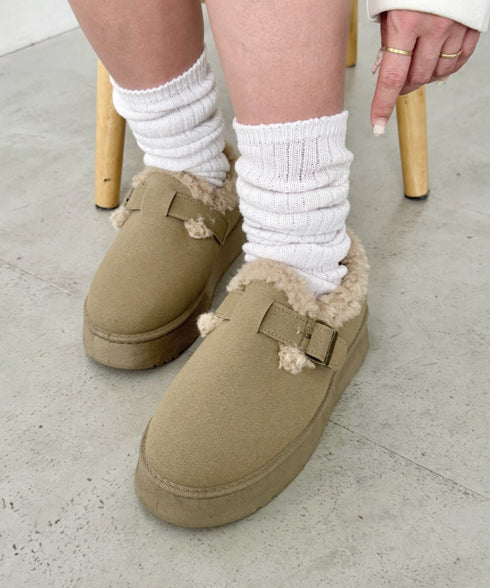 ボアムートン厚底シューズ | NU3244050 | ベージュ