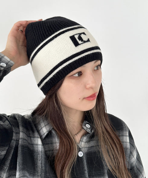 モノトーンロゴビーニー | CL5244027 | ブラック