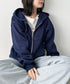無地裏起毛ジップパーカー | CL2243189 | ネイビー