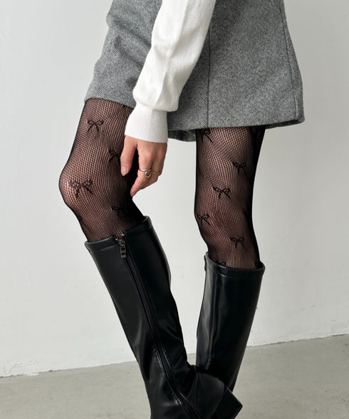フラワー/リボンモチーフレースタイツ | CL6246018 | その他3