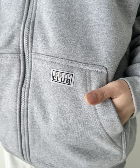 PROCLUB(プロクラブ)/ジップアップパーカー フーディ ヘビーウェイト 12.5オンス | IM2244008 | グレー