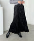 ベロアフレアスカート | CL2246023 | ブラック