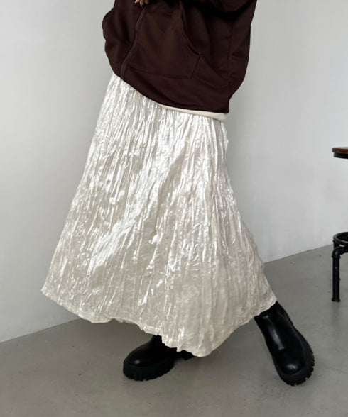 ベロアフレアスカート | CL2246023 | アイボリー