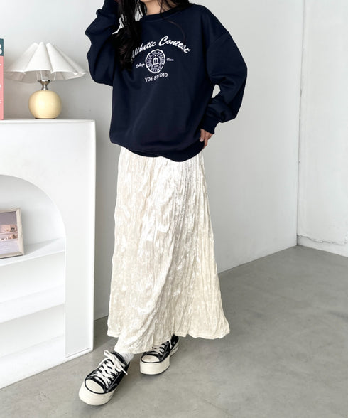 ベロアフレアスカート | CL2246023 | アイボリー