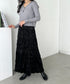 ベロアフレアスカート | CL2246023 | ブラック