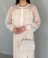 プリーツフラップパールパーティーバッグ 結婚式 お呼ばれ オケージョン | MD1246040 | アイボリー