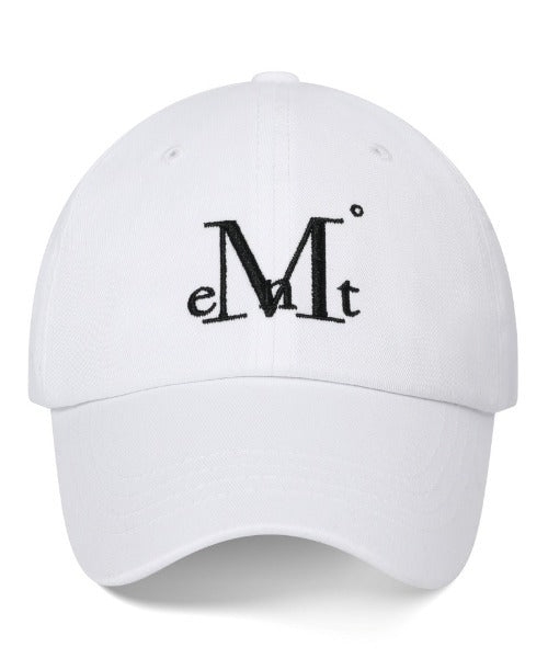 MUCENT(ムセント)/ブランド直輸入正規品 シグネチャー ロゴ ベースボール キャップ サイズ調整可能/SIGNATURE BALL CAP | AT5244039 | ホワイト