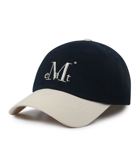 MUCENT(ムセント)/シグネチャー ロゴ ベースボール キャップ サイズ調整可能/SIGNATURE BALL CAP | AT5244039 | ネイビー×ホワイト