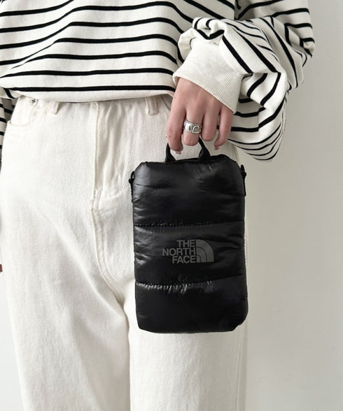 THE NORTH FACE(ザ・ノースフェイス)/2WAYキルティングクロスミニバッグ スマホショルダー ポーチ/PADDING CROSS BAG MINI | IM1244033 | ブラック