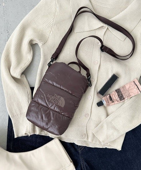 THE NORTH FACE(ザ・ノースフェイス)/2WAYキルティングクロスミニバッグ スマホショルダー ポーチ/PADDING CROSS BAG MINI | IM1244033 | ダークブラウン