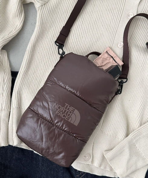 THE NORTH FACE(ザ・ノースフェイス)/2WAYキルティングクロスミニバッグ スマホショルダー ポーチ/PADDING CROSS BAG MINI | IM1244033 | ダークブラウン
