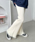 フリルレースリブニットパンツ | CL2244072 | アイボリー
