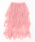 イレギュラーヘムボリュームフリルチュールスカート | NU2255022 | ピンク