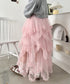 イレギュラーヘムボリュームフリルチュールスカート | NU2255022 | ライトピンク