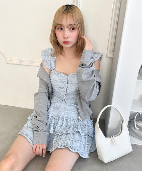 【5色展開】ホイップレースフリルミニスカパン | LO2255028 | ライトブルー