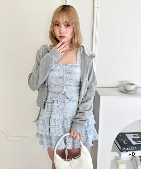 【5色展開】ホイップレースフリルミニスカパン | LO2255028 | ライトブルー
