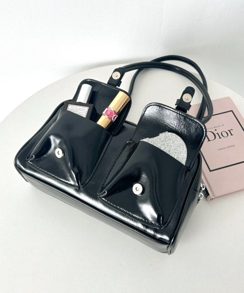 ダブルポケットロングハンドルPUバッグ | LO1255081 | レッド