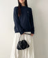 POLO CHAMPS(ポロチャンプス)/ポロチャンプス 別注 ワンポイント刺繍 クルーネック 長袖 オーバーサイズニット セーター | IM2244051 | ネイビー