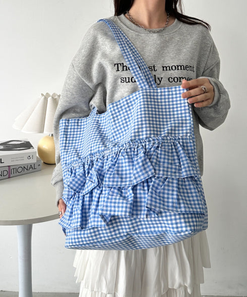 【A4サイズ対応】2wayフリルトートバッグ | CL1251020 | ブルー