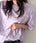 国内未発売 THE NORTH FACE(ザ・ノースフェイス)/ワンポイントロゴ 半袖 コットン Tシャツ/COTTON BASIC S/S R/TEE | IM2252001 | ラベンダー