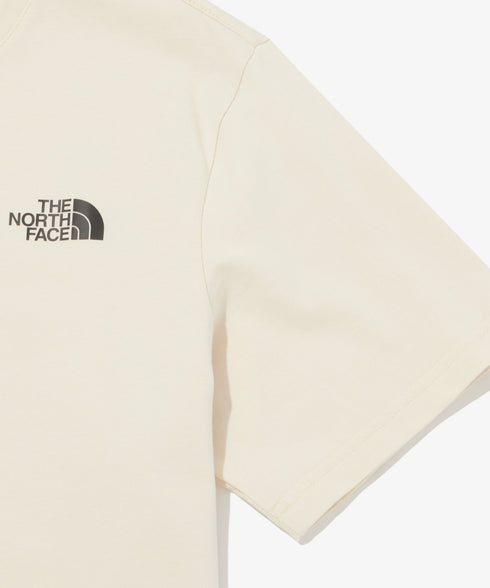 国内未発売 THE NORTH FACE(ザ・ノースフェイス)/ワンポイントロゴ 半袖 コットン Tシャツ/COTTON BASIC S/S R/TEE | IM2252001 | サンドベージュ