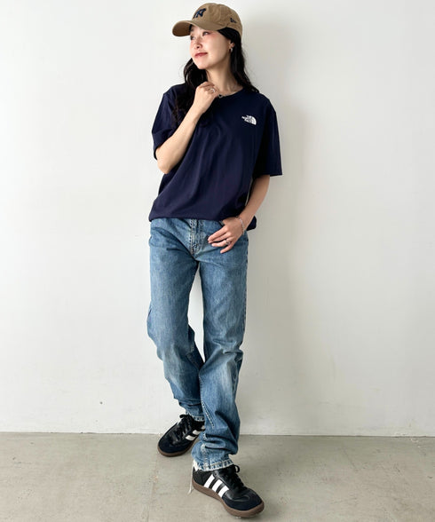 THE NORTH FACE(ザ・ノースフェイス)/ワンポイントロゴ 半袖 コットン Tシャツ/M'S COTTON BASIC S/S R/TEE | IM2252001 | ダークネイビー