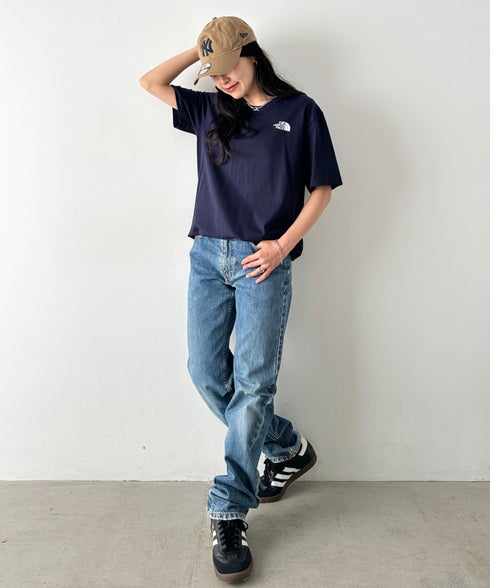 THE NORTH FACE(ザ・ノースフェイス)/ワンポイントロゴ 半袖 コットン Tシャツ/M'S COTTON BASIC S/S R/TEE | IM2252001 | ダークネイビー