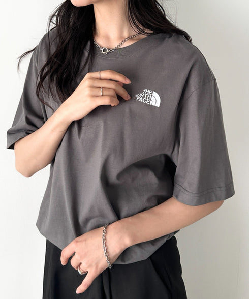 THE NORTH FACE(ザ・ノースフェイス)/ワンポイントロゴ 半袖 コットン Tシャツ/M'S COTTON BASIC S/S R/TEE | IM2252001 | グレー